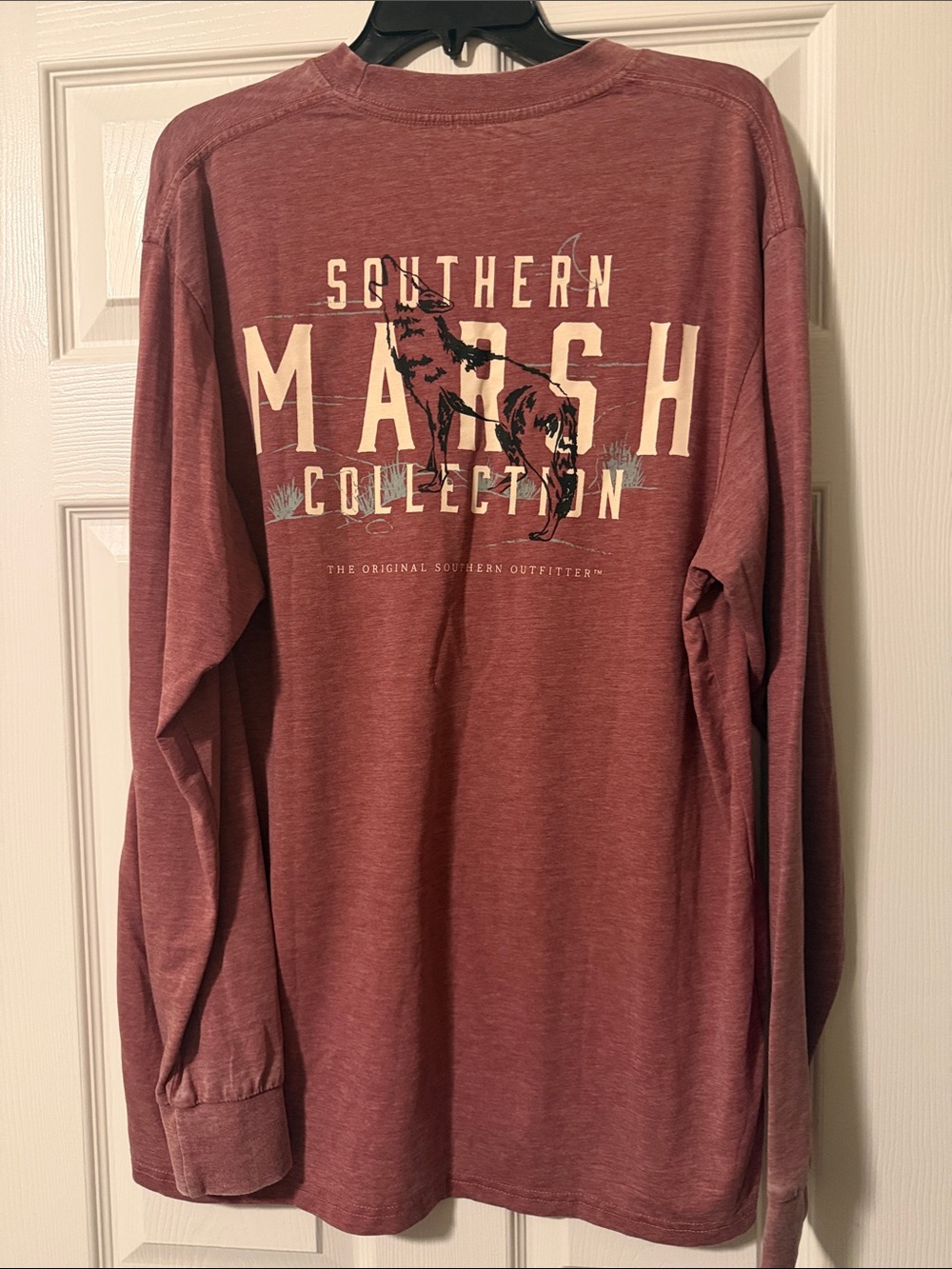 Men's Long Sleeve Tee - Dusty Red